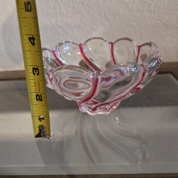 Mikasa peppermint swirl candy dish - Picture 5 of 8